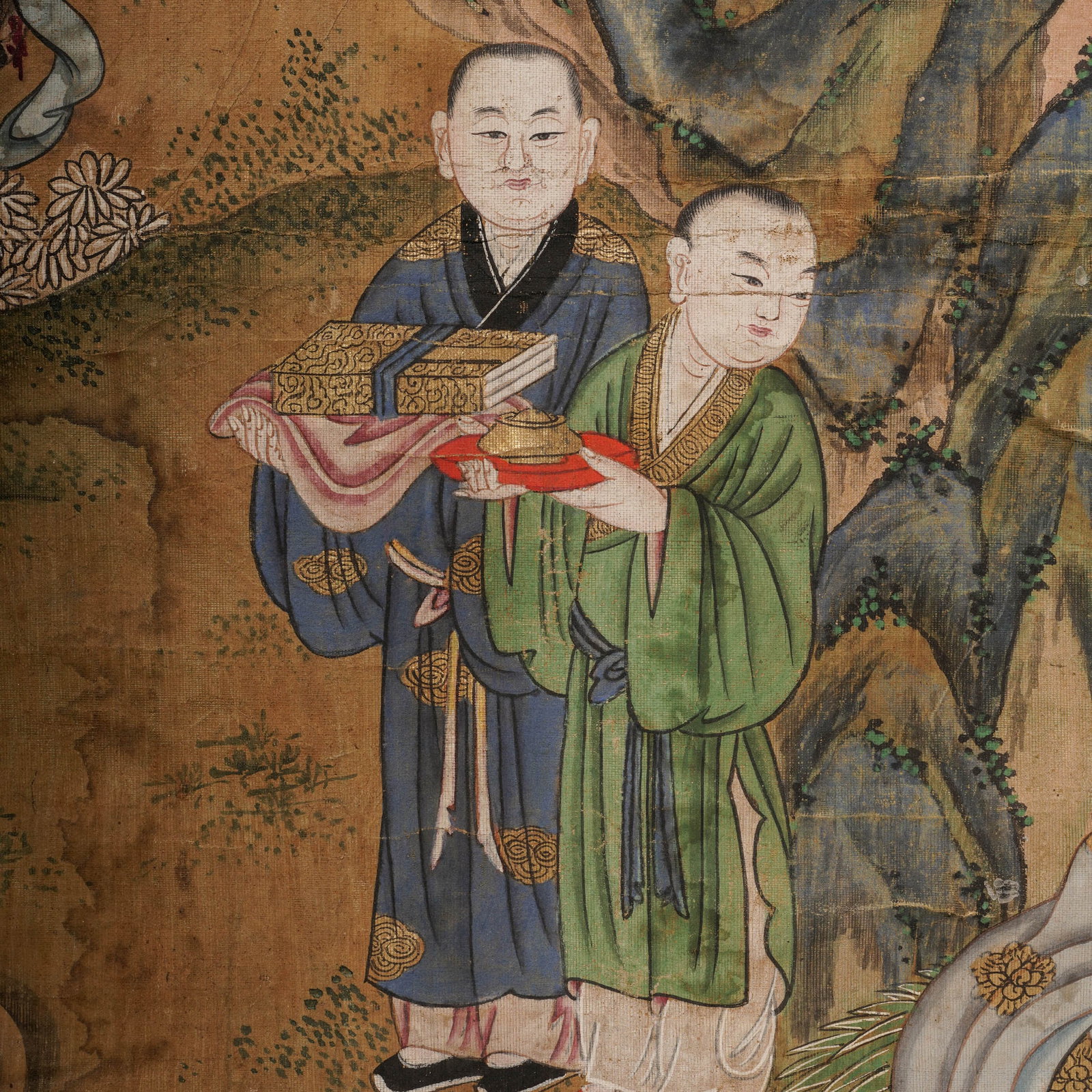 Antique Buddhist Luohan Arhat Scroll - 3
