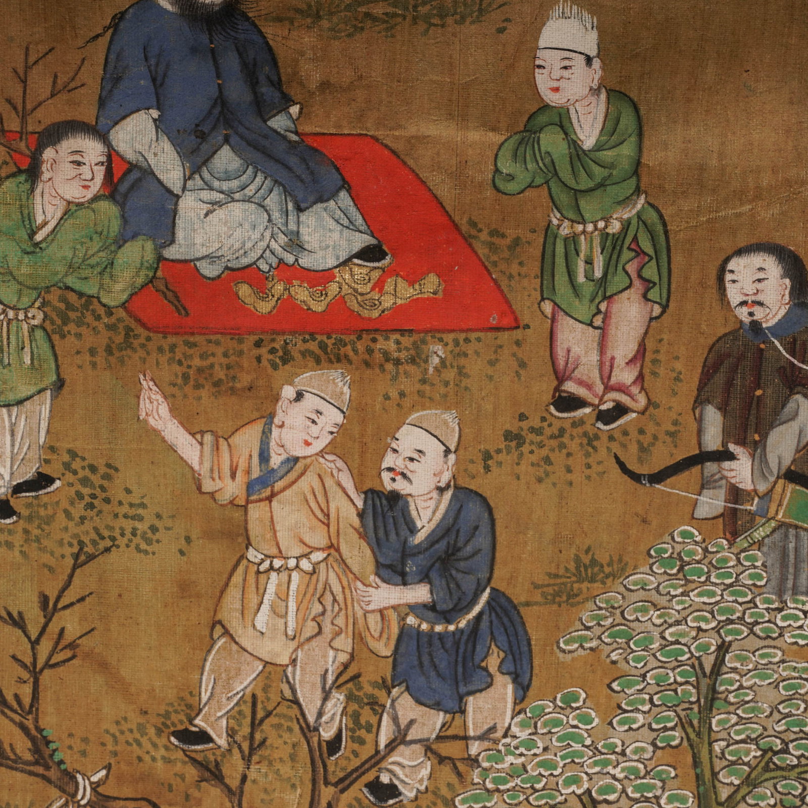 Antique Buddhist Luohan Arhat Scroll - 8