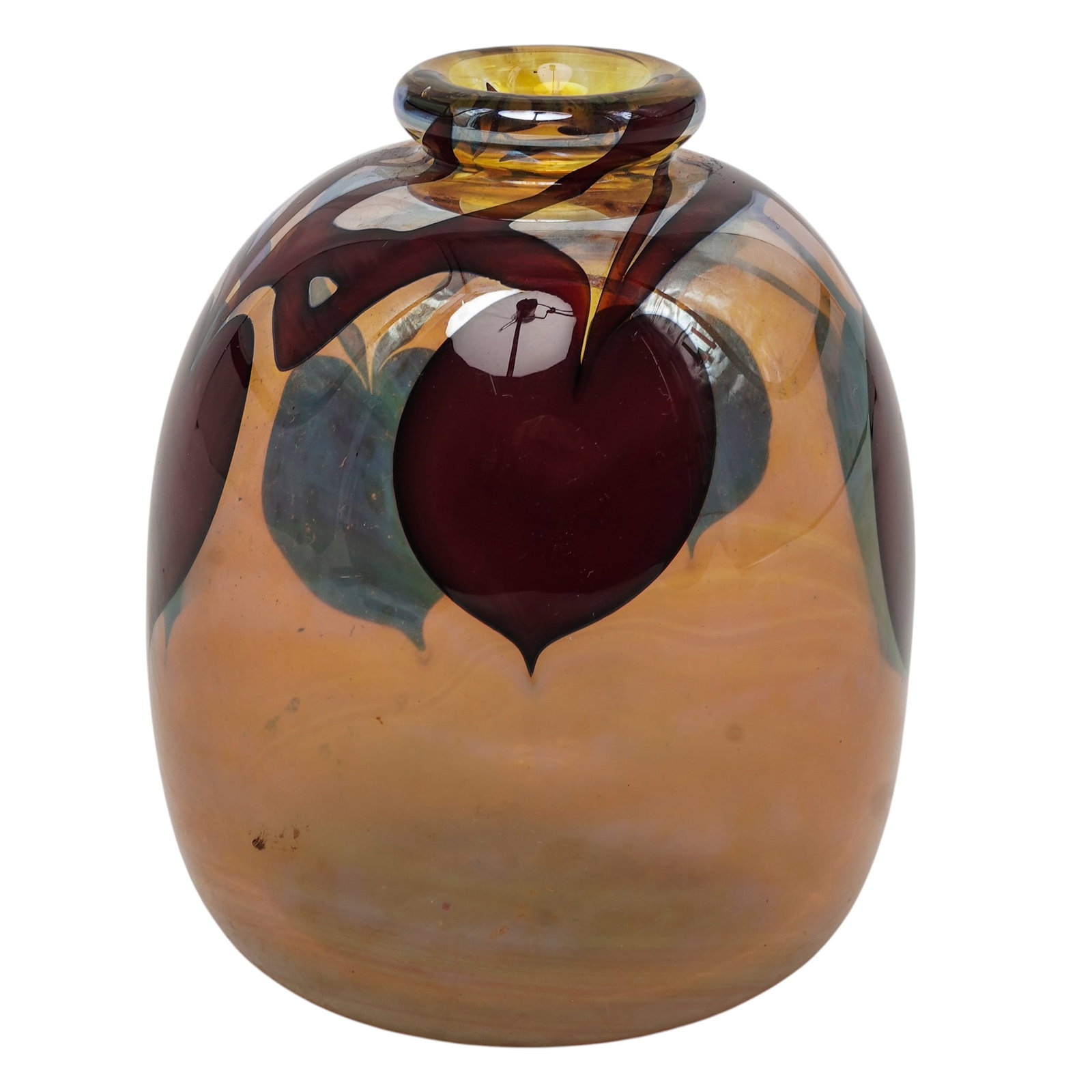 Douglas O'Connor Orient & Flume Pulled Heart Art Glass Vase (1 of 7)