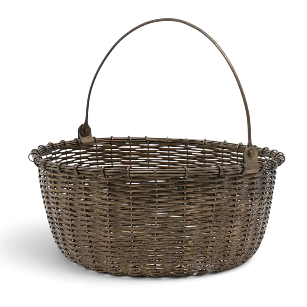 Antique Brass Basket (1 of 4)