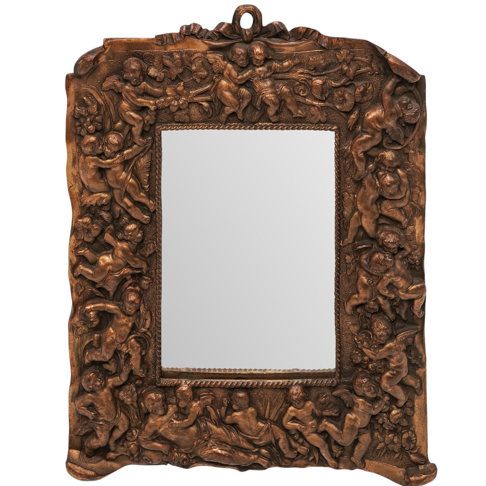 Belle Époque French Spelter Wall Mirror (1 of 5)