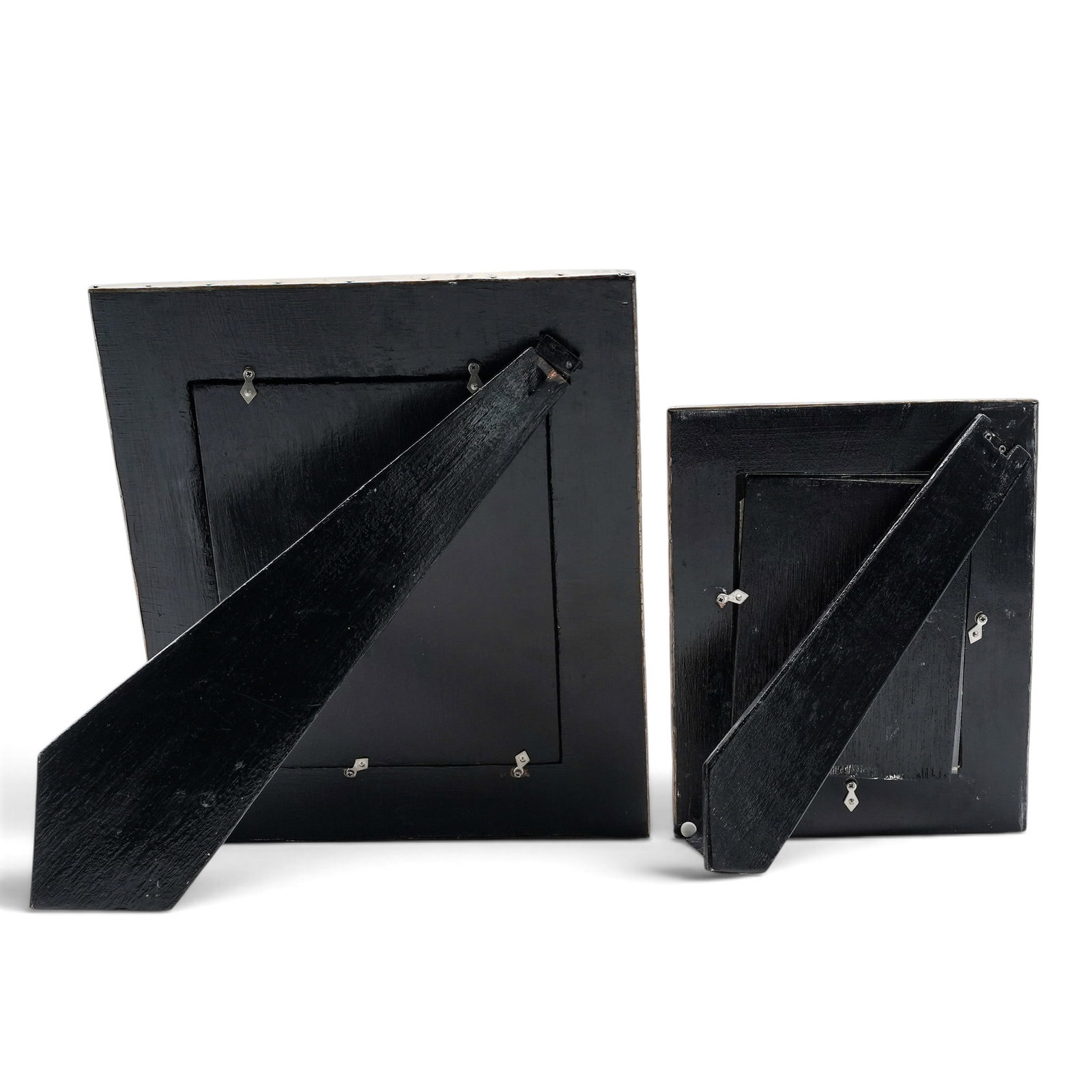 (2 pc) Brass Repousse Picture Frames - 4