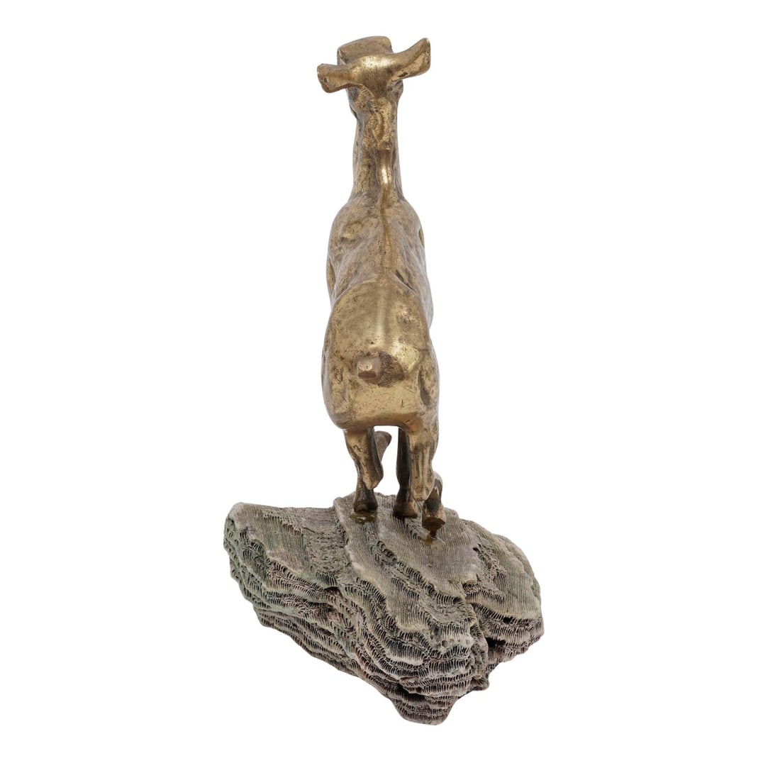 Vintage Solid Brass Deer Figurine - 4