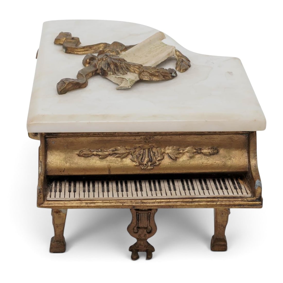 Antique Thorens Marble & Bronze Grand Piano Music Box (1 of 7)