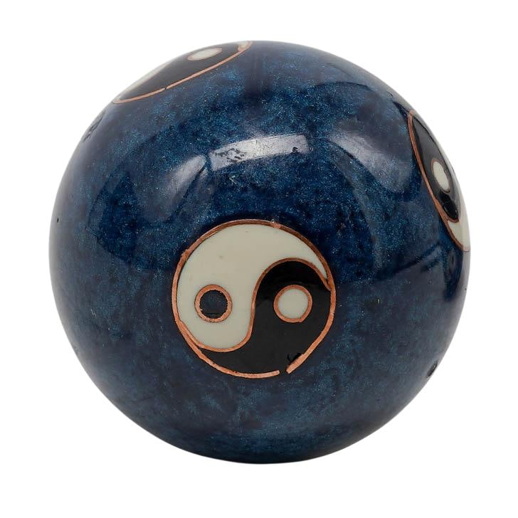 Pair Chinese Blue Baoding Balls - 3