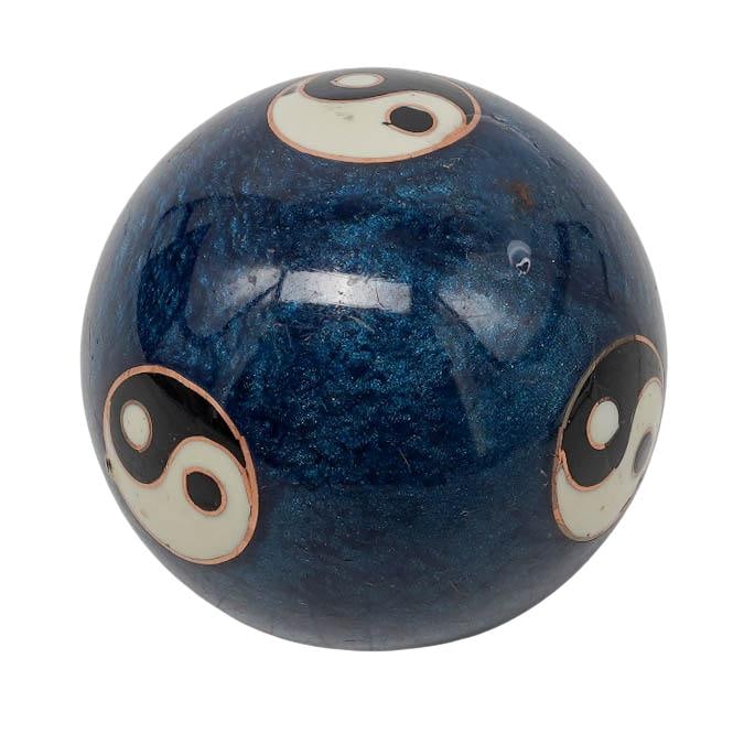 Pair Chinese Blue Baoding Balls - 4