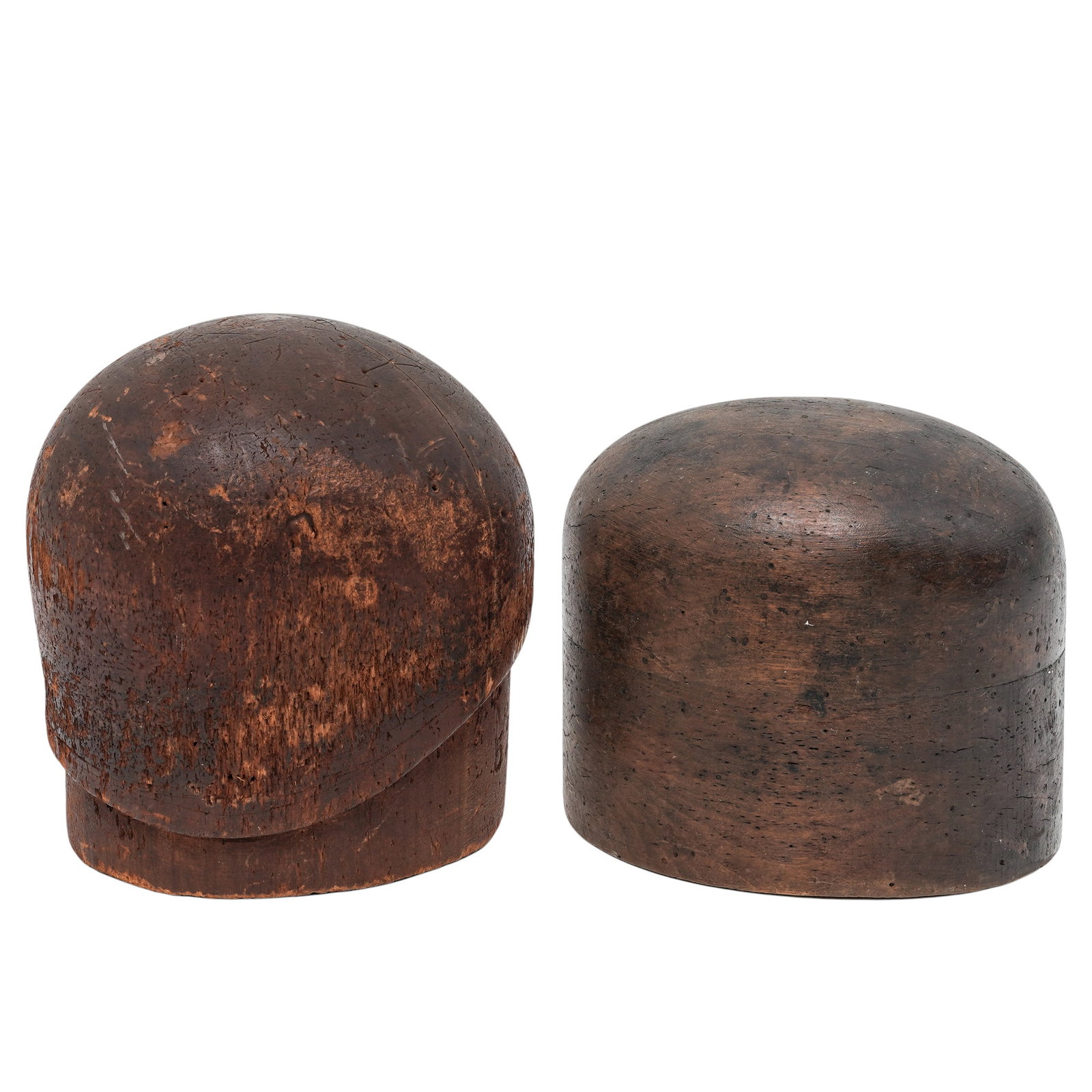 (2 pc) Antique Wooden Hat Stands / Blocks (1 of 8)