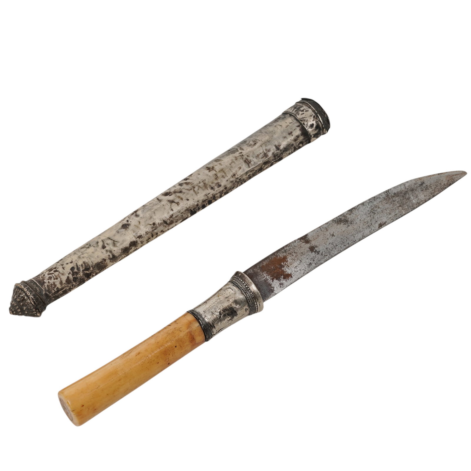 Antique Burmese Dha-Hmyaung Short Sword (1 of 3)