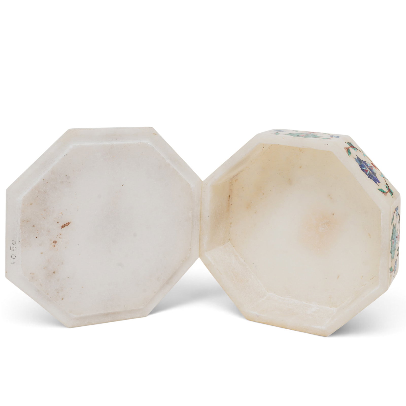 C.C.I.C Indian Marble Inlay Trinket Box - 8