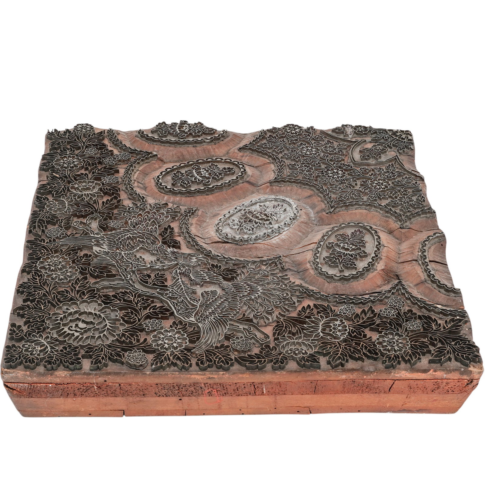Antique Indian Hand-Carved Wooden Textile Printing Block (1 of 6)
