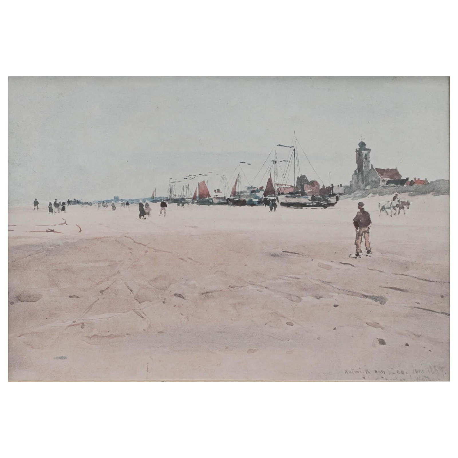 Charles J Watson (British, 1846-1927) Watercolor on Paper (1 of 6)