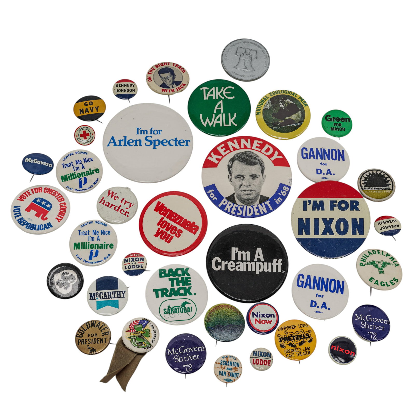 Collection of Political Buttons (1 of 6)
