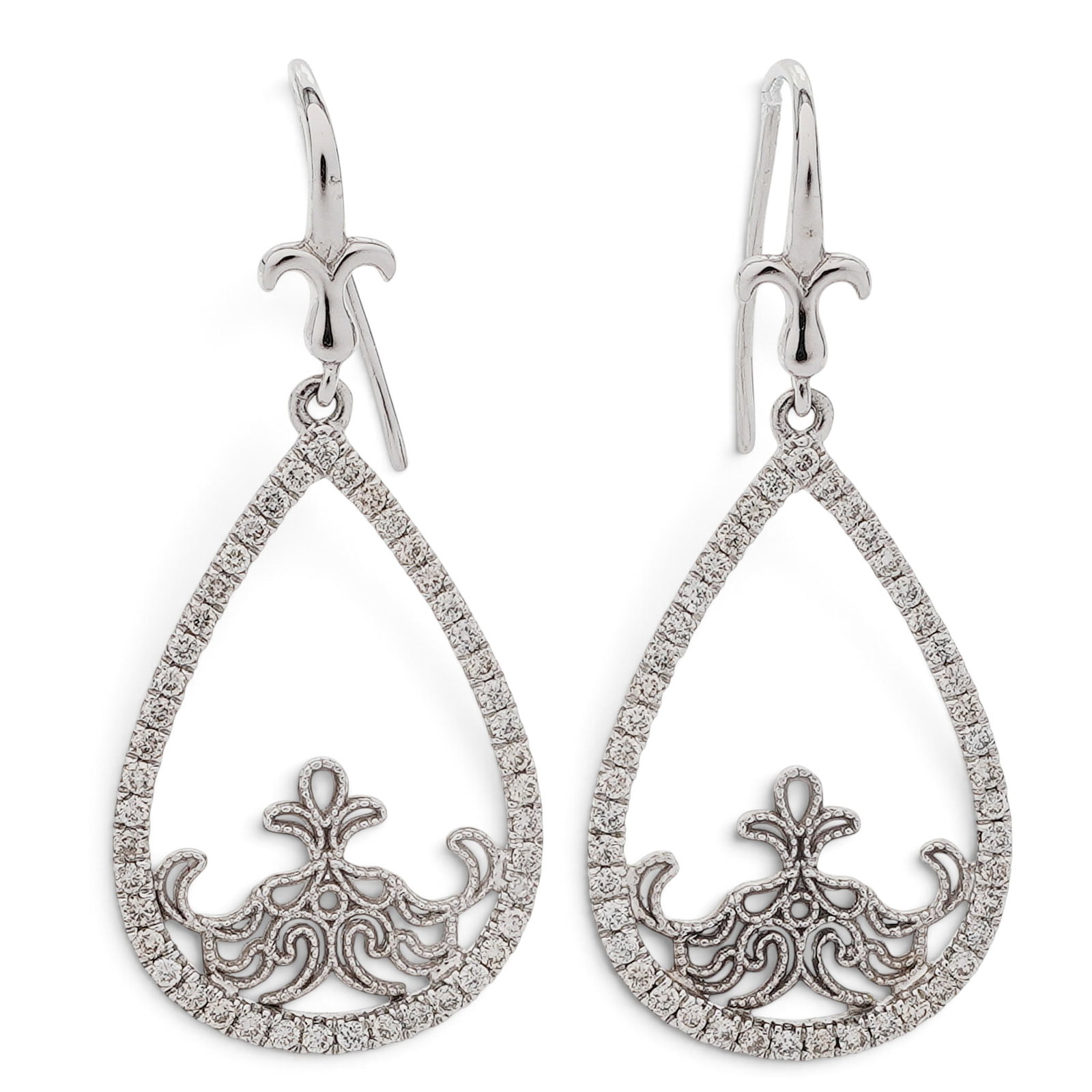 Gabriel & Co. 14K Gold & Diamond Teardrop Earrings (1 of 6)