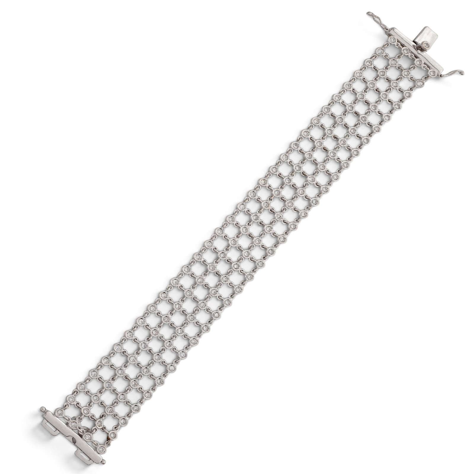 18K Gold and Diamond Multi-Row Bracelet (1 of 8)