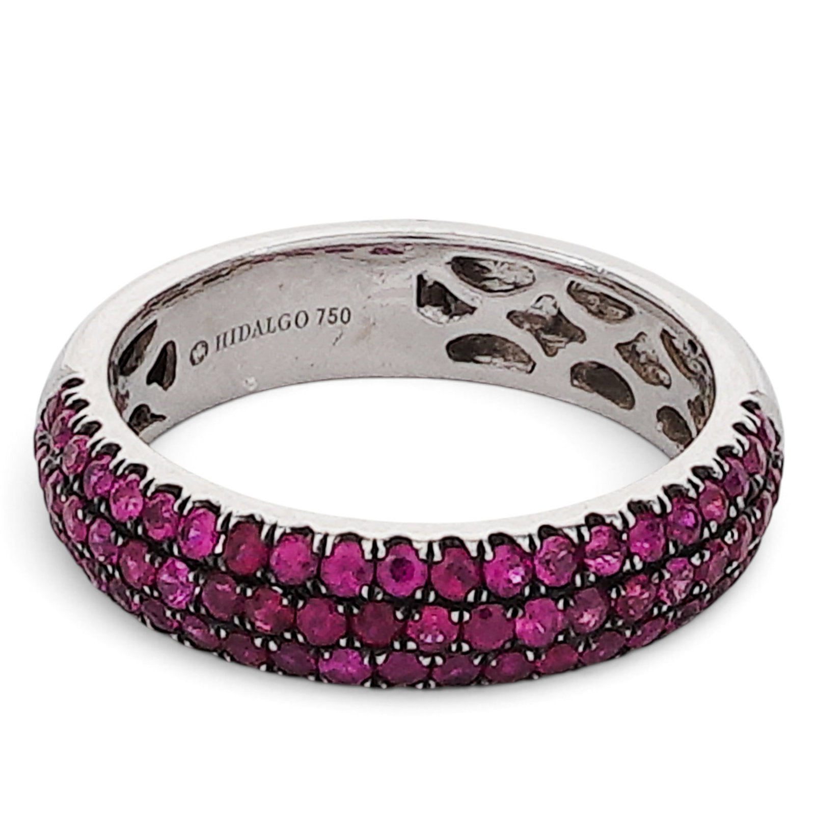 Hidalgo 18K Gold Pink Sapphire Pave Band (1 of 6)