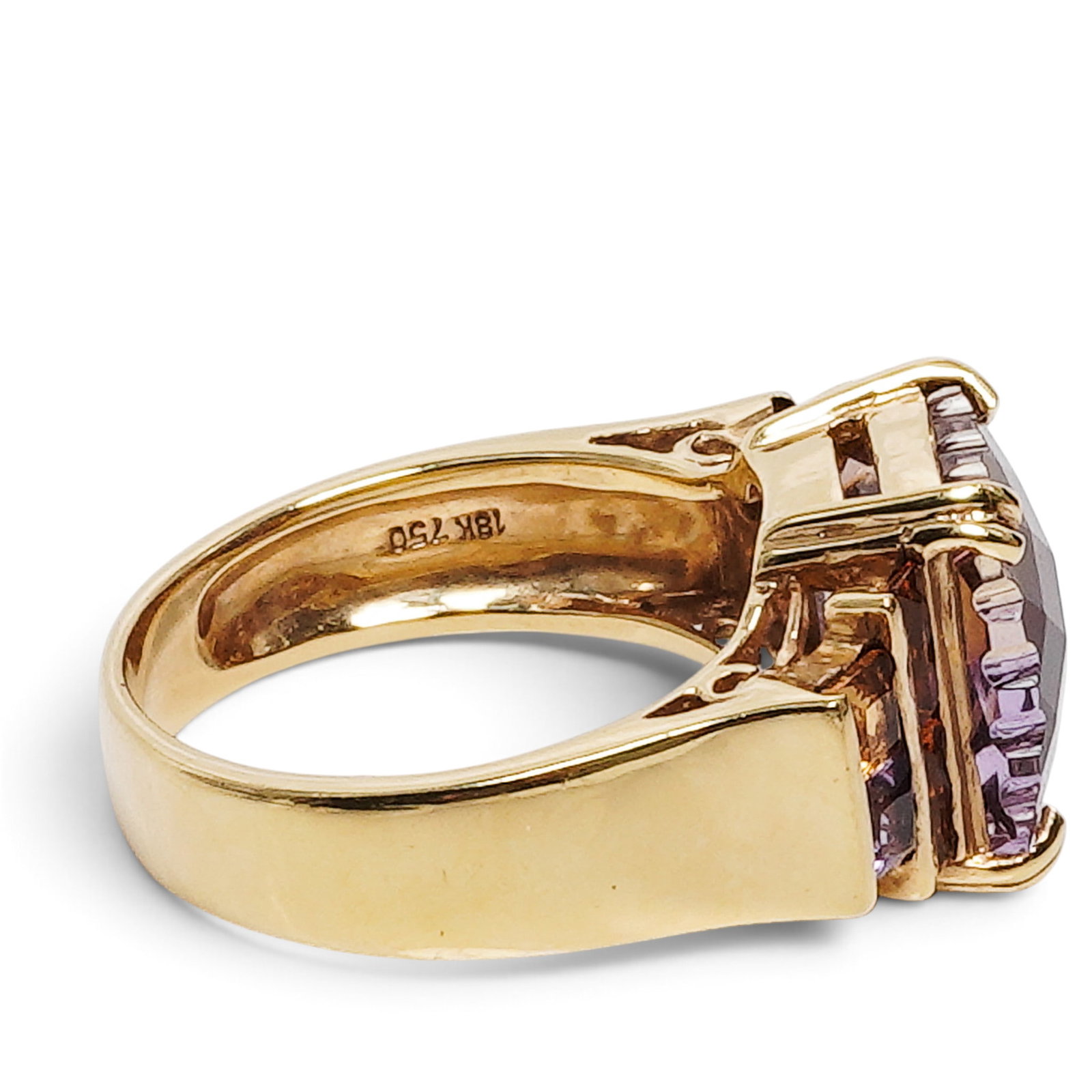 18k Gold Ametrine Ring - 6