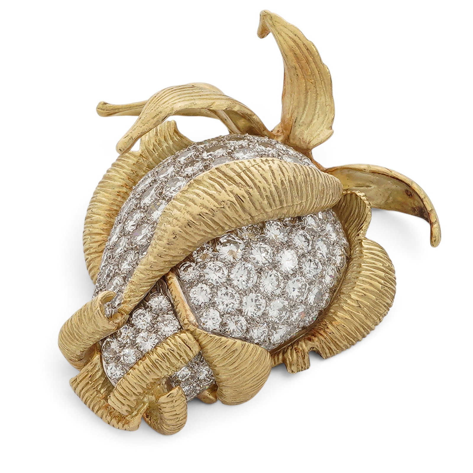 Hammerman Brothers 18K Gold Diamond "Strawberry" Pendant (1 of 7)