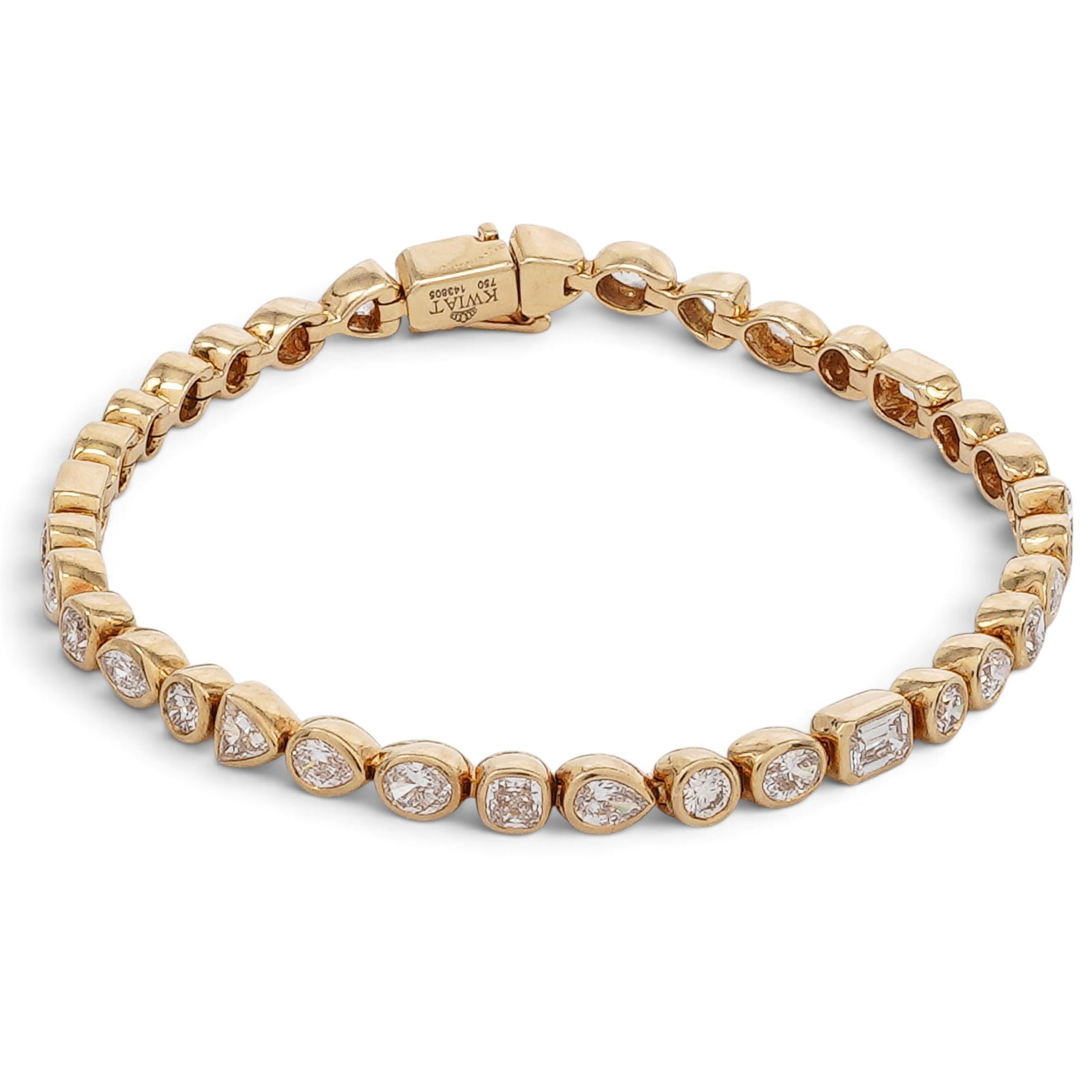 Kwiat 18K Gold Multi-Cut Diamond Bracelet (1 of 6)