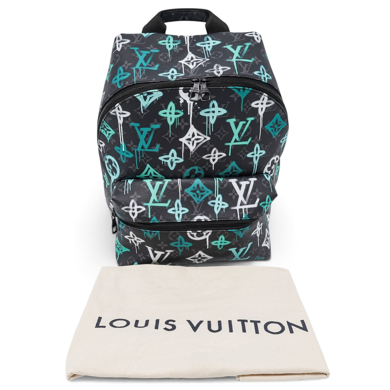 Louis Vuitton "Discovery" Backpack Grafitti Monogram Eclispe - 12
