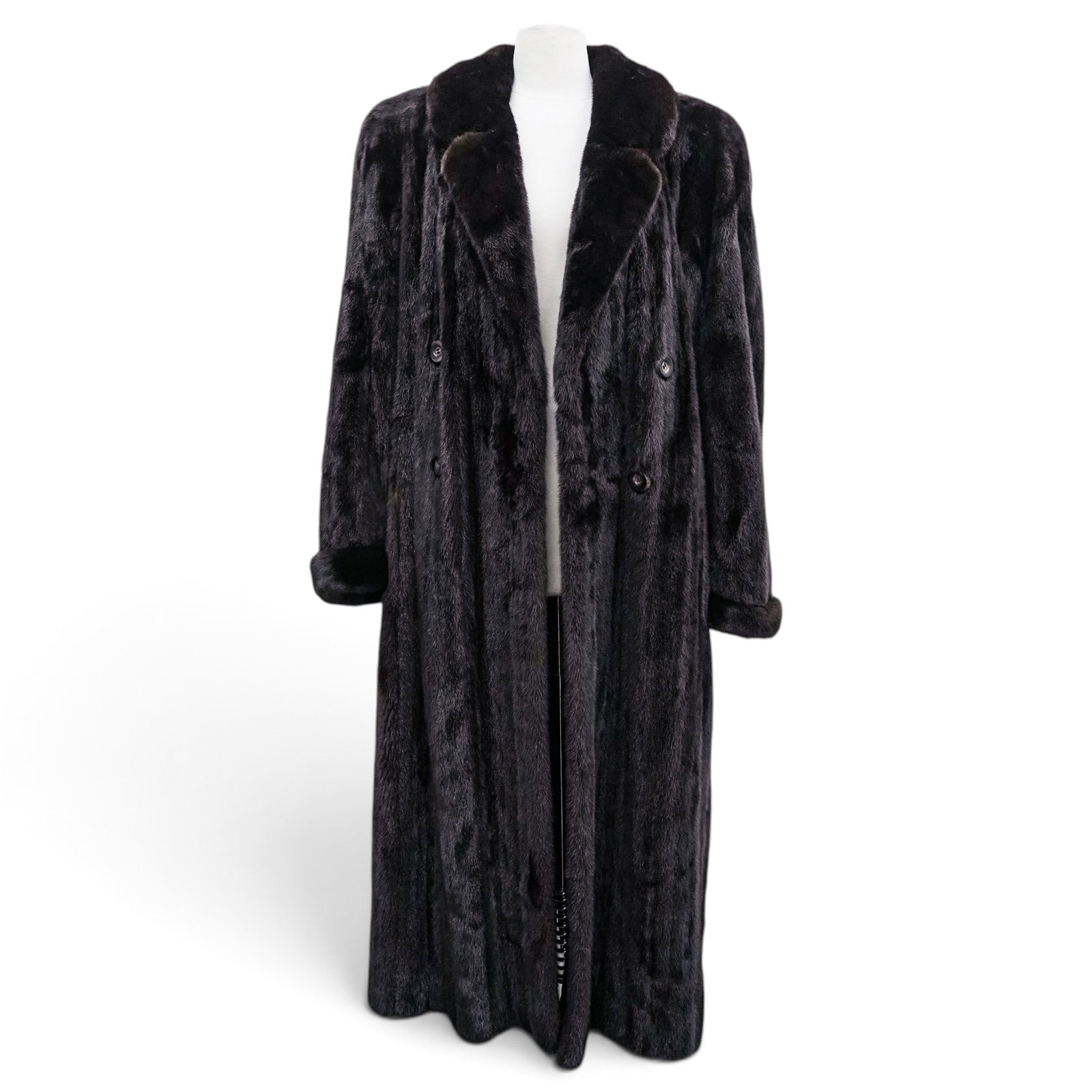 Givenchy Brown Full-Length Mink Coat (1 of 11)