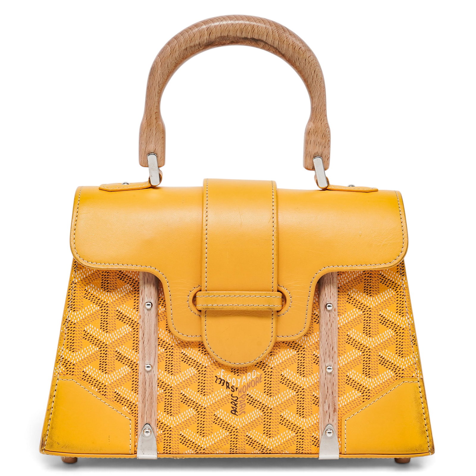 Goyard Yellow "Saigon PM" Top Handle Bag (1 of 15)