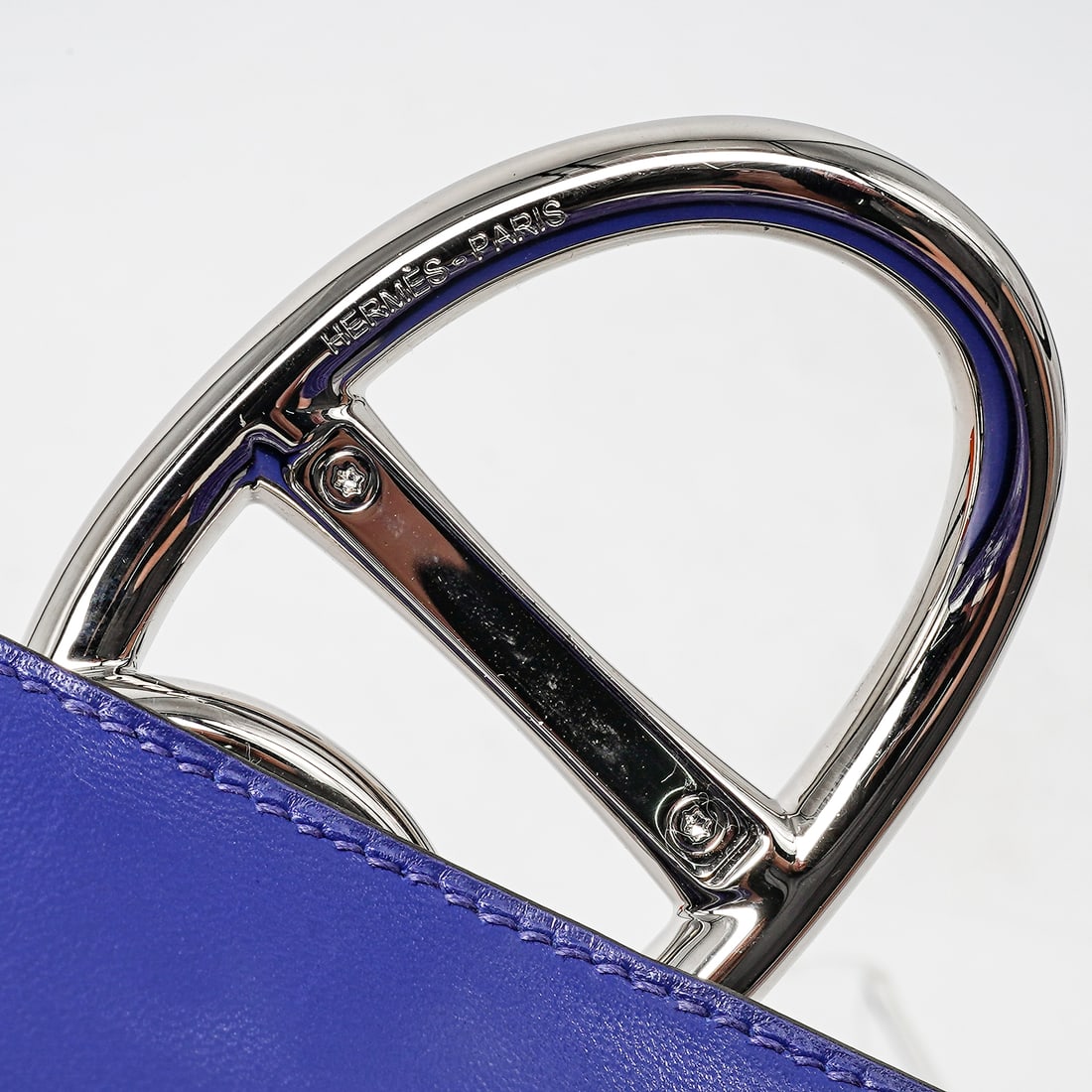 Hermes "Egee" Clutch Blue Electrique Crocodile - 10
