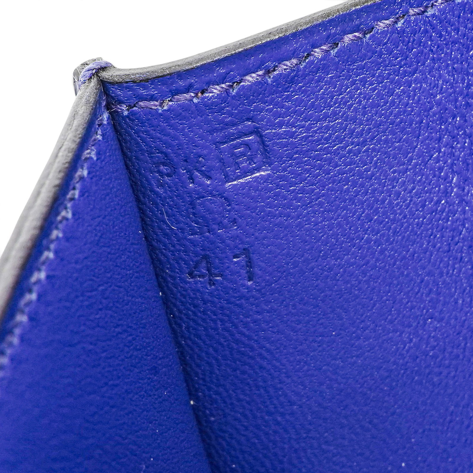 Hermes "Egee" Clutch Blue Electrique Crocodile - 14