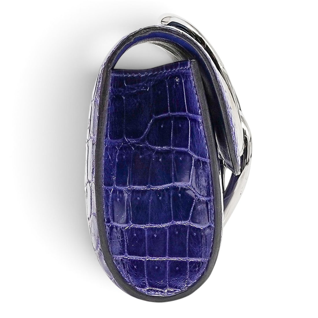 Hermes "Egee" Clutch Blue Electrique Crocodile - 2