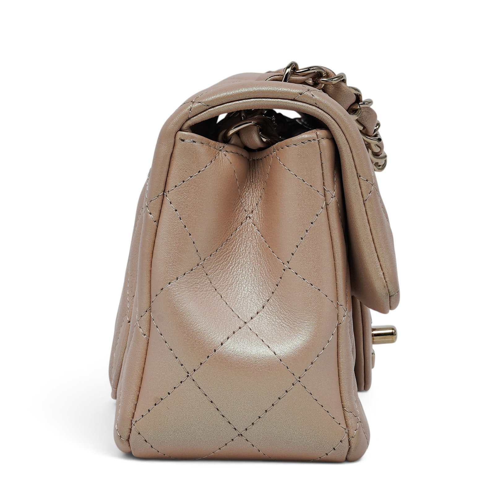 Chanel "Mini Rectangular" Flap Pearlescent Lambskin Leather - 2