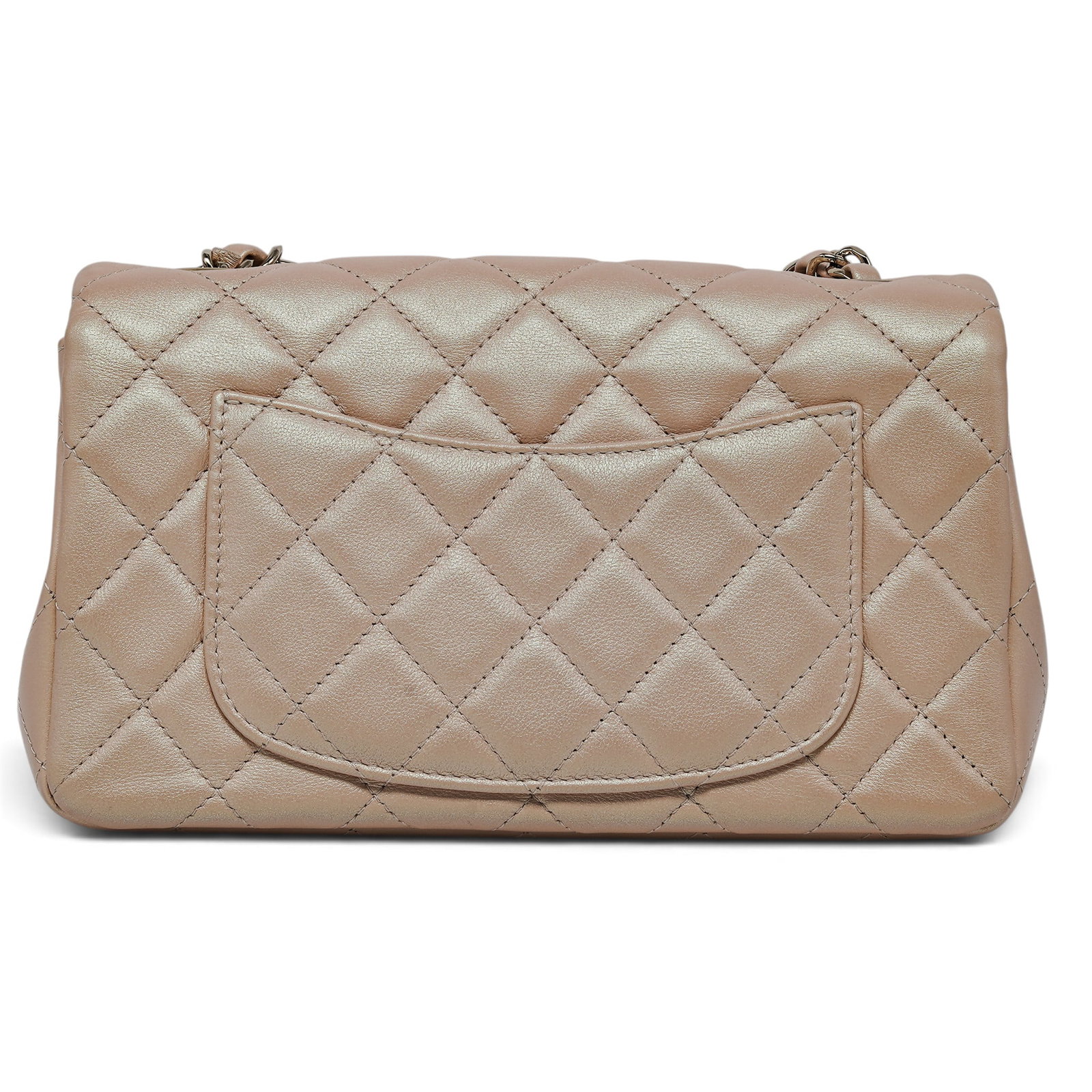 Chanel "Mini Rectangular" Flap Pearlescent Lambskin Leather - 3