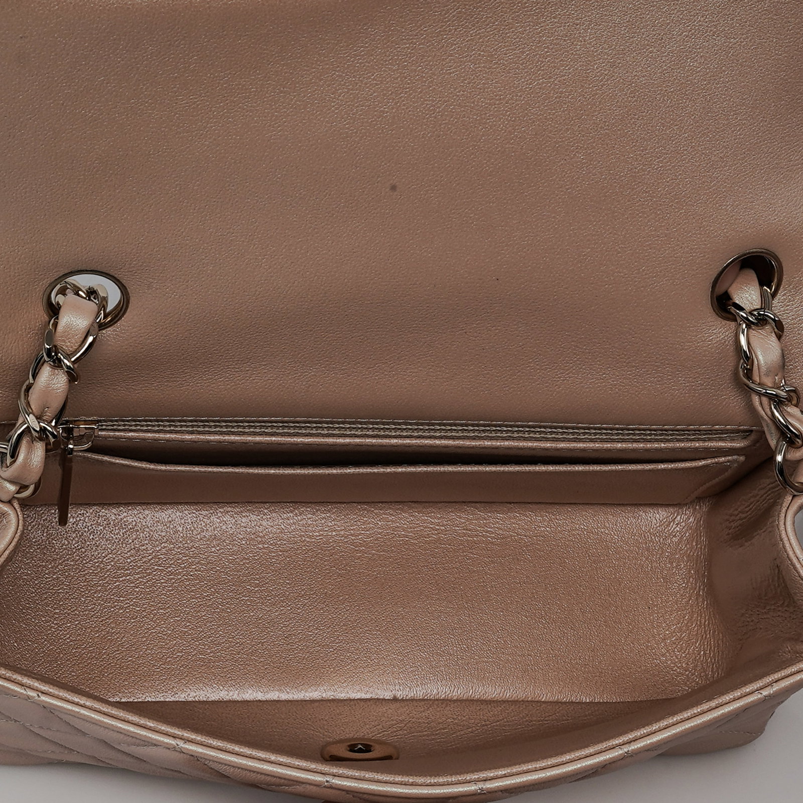 Chanel "Mini Rectangular" Flap Pearlescent Lambskin Leather - 9