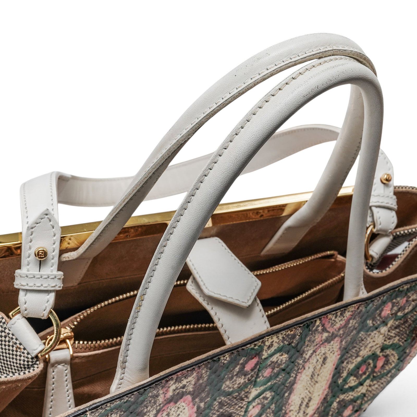 Fendi "2 Jours" Multicolor Python & Leather - 16