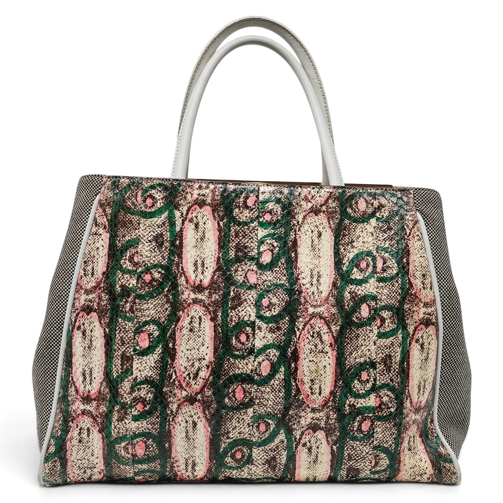 Fendi "2 Jours" Multicolor Python & Leather - 4