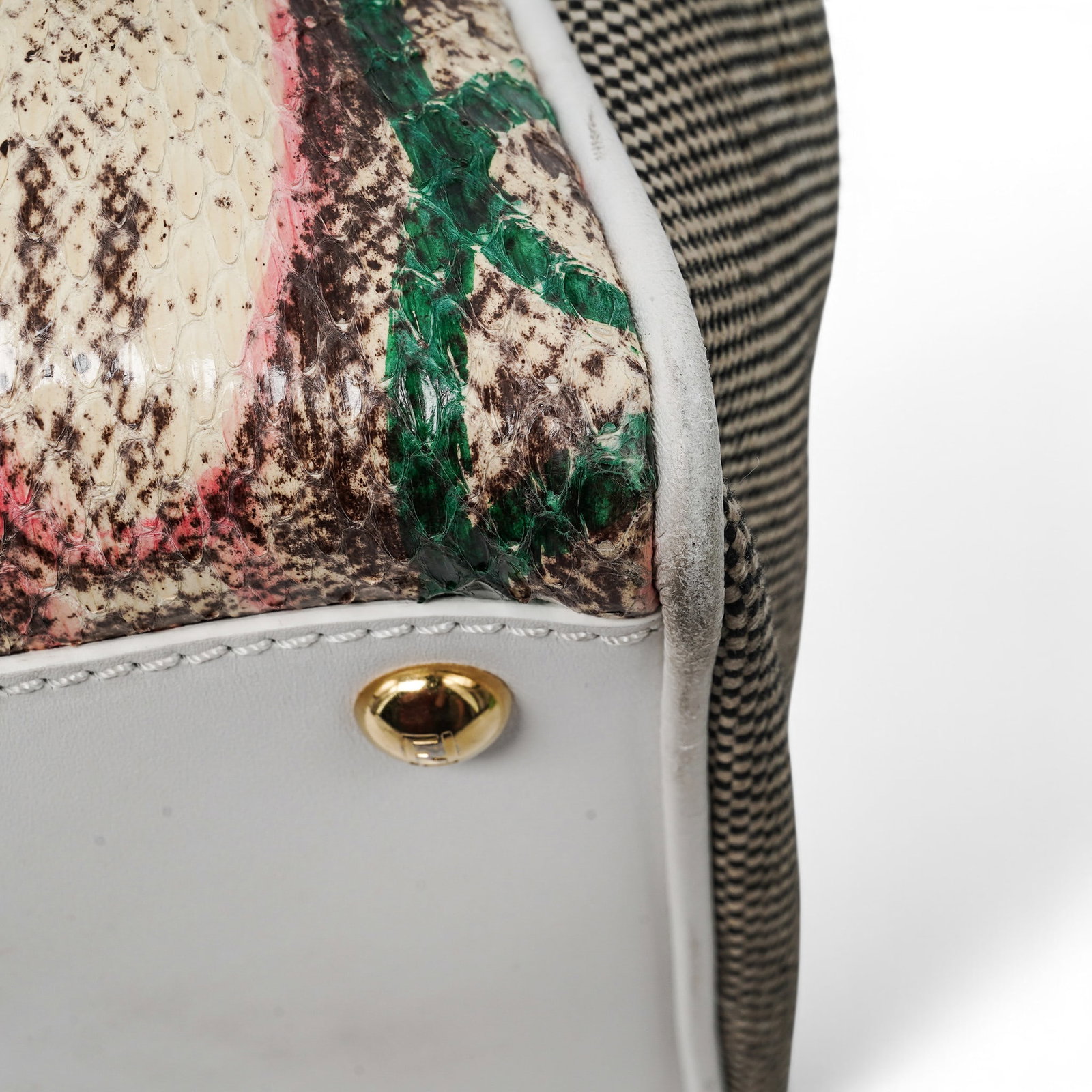 Fendi "2 Jours" Multicolor Python & Leather - 6