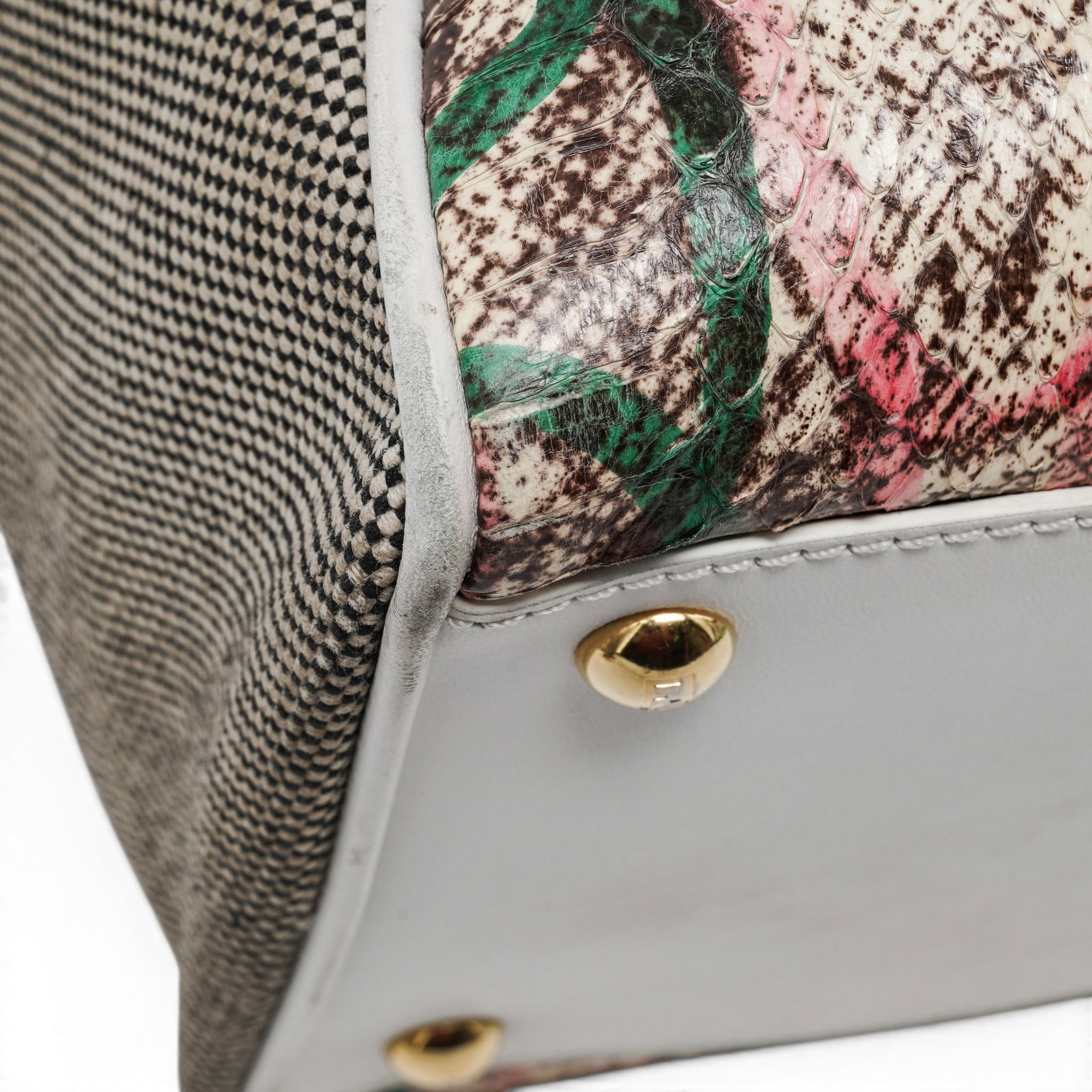 Fendi "2 Jours" Multicolor Python & Leather - 8