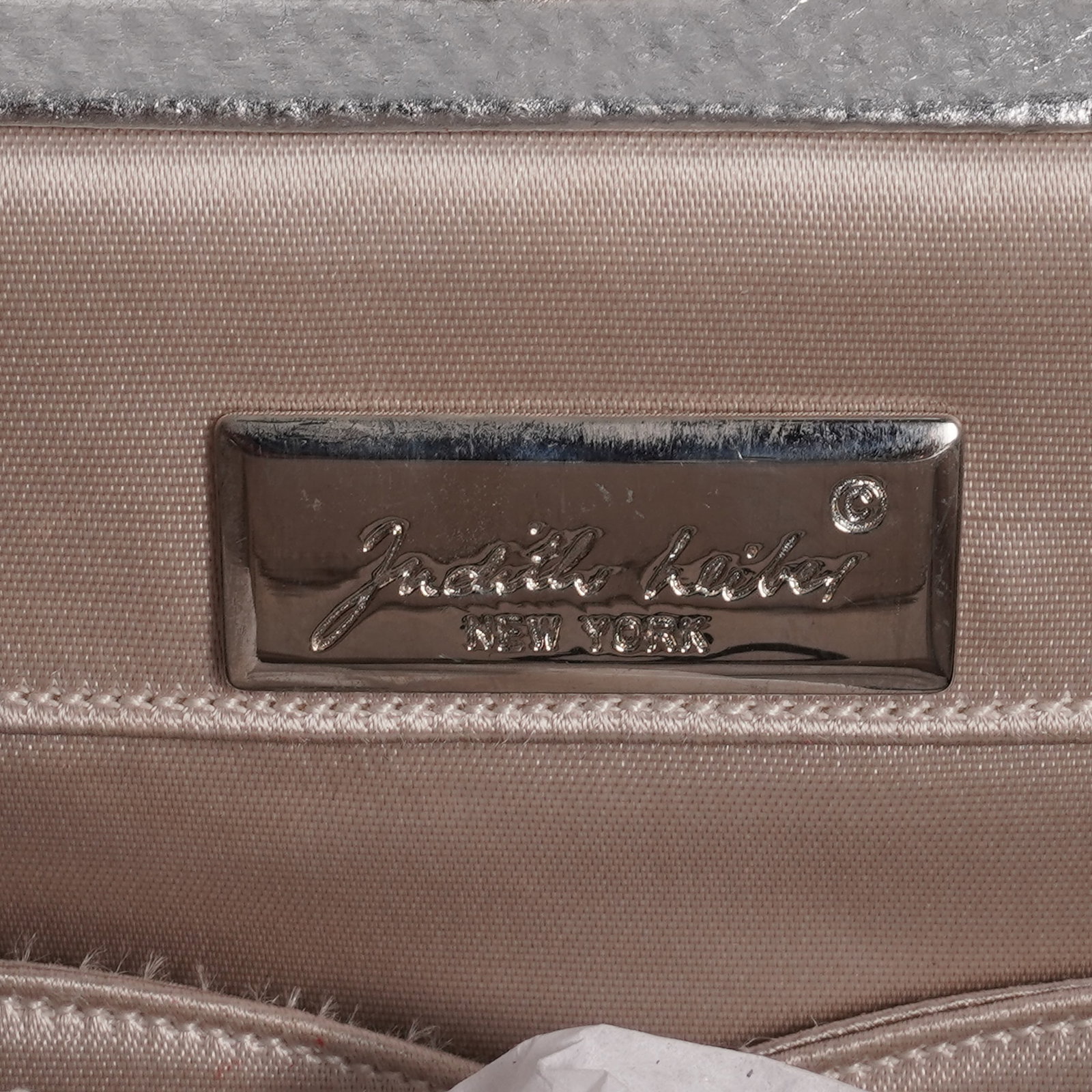 Judith Leiber Silver Lizard Crystal Handle Bag - 4