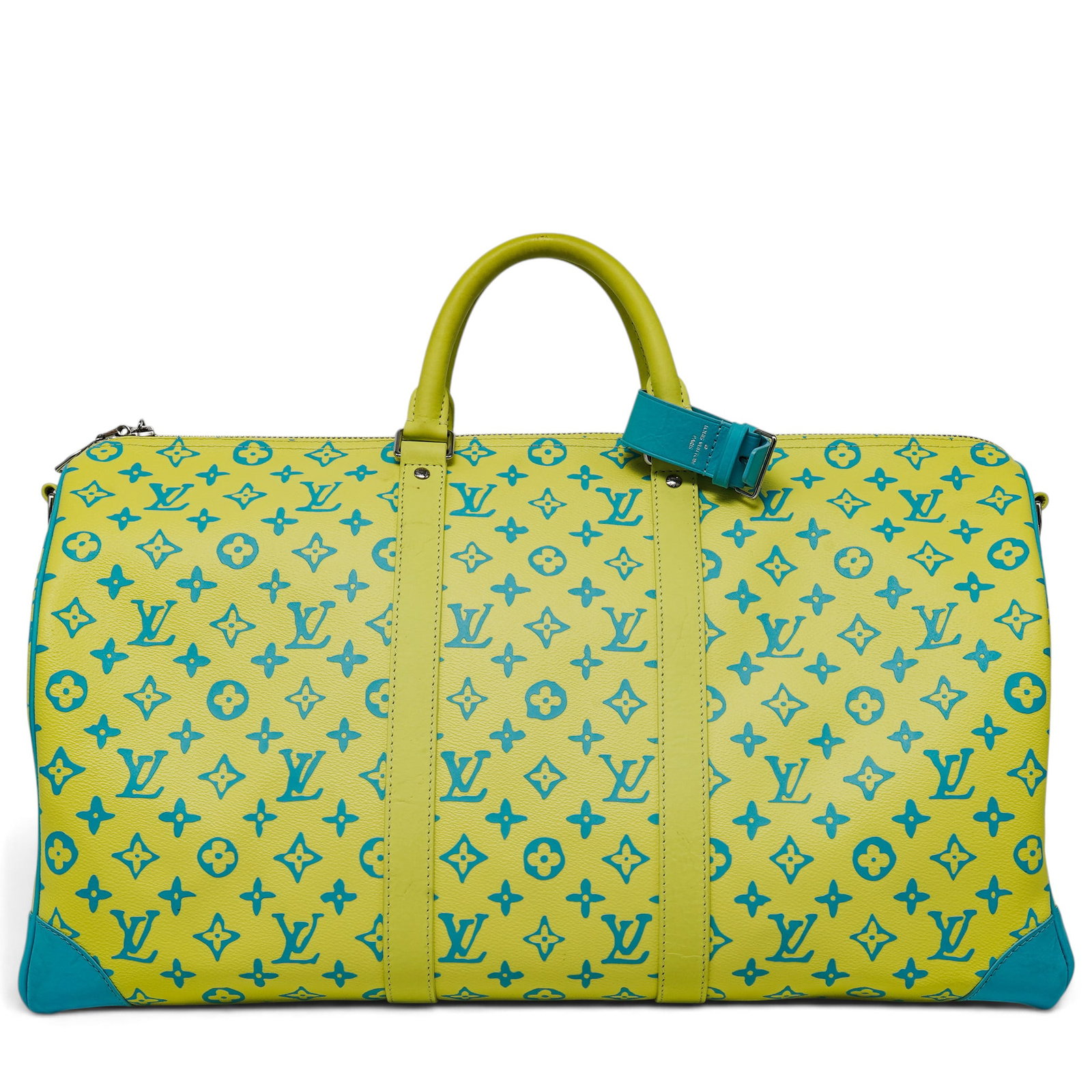 Louis Vuitton "Keepall" 50 Monogram Playground Blue/Yellow (1 of 13)