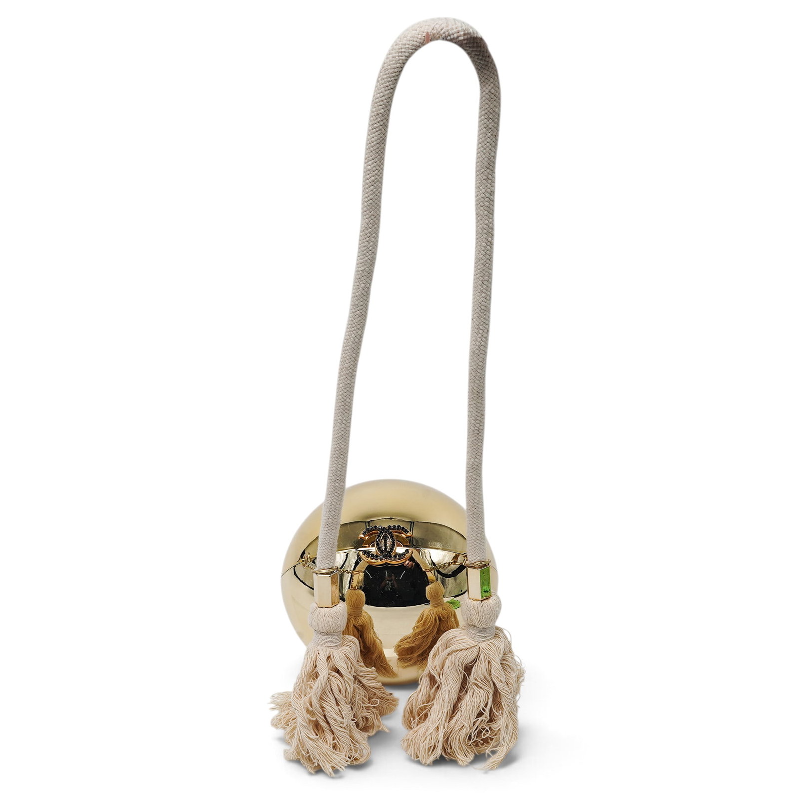 Chanel Gold Ball Rope Handle Dubai VIP Gift Minaudiere (1 of 8)
