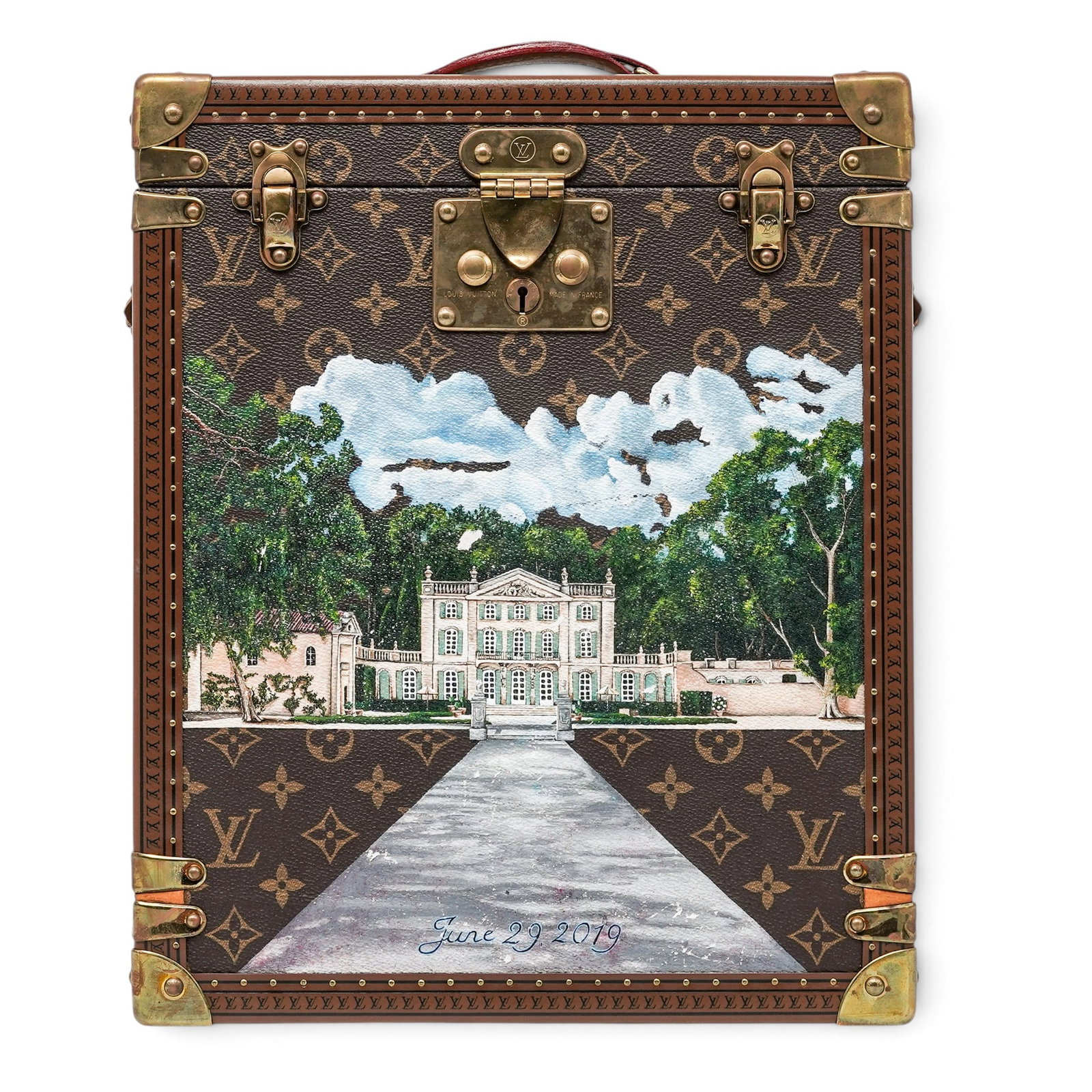 Louis Vuitton Custom Painted "Cave Whiskey PM" Hard-Sided Trunk (1 of 20)