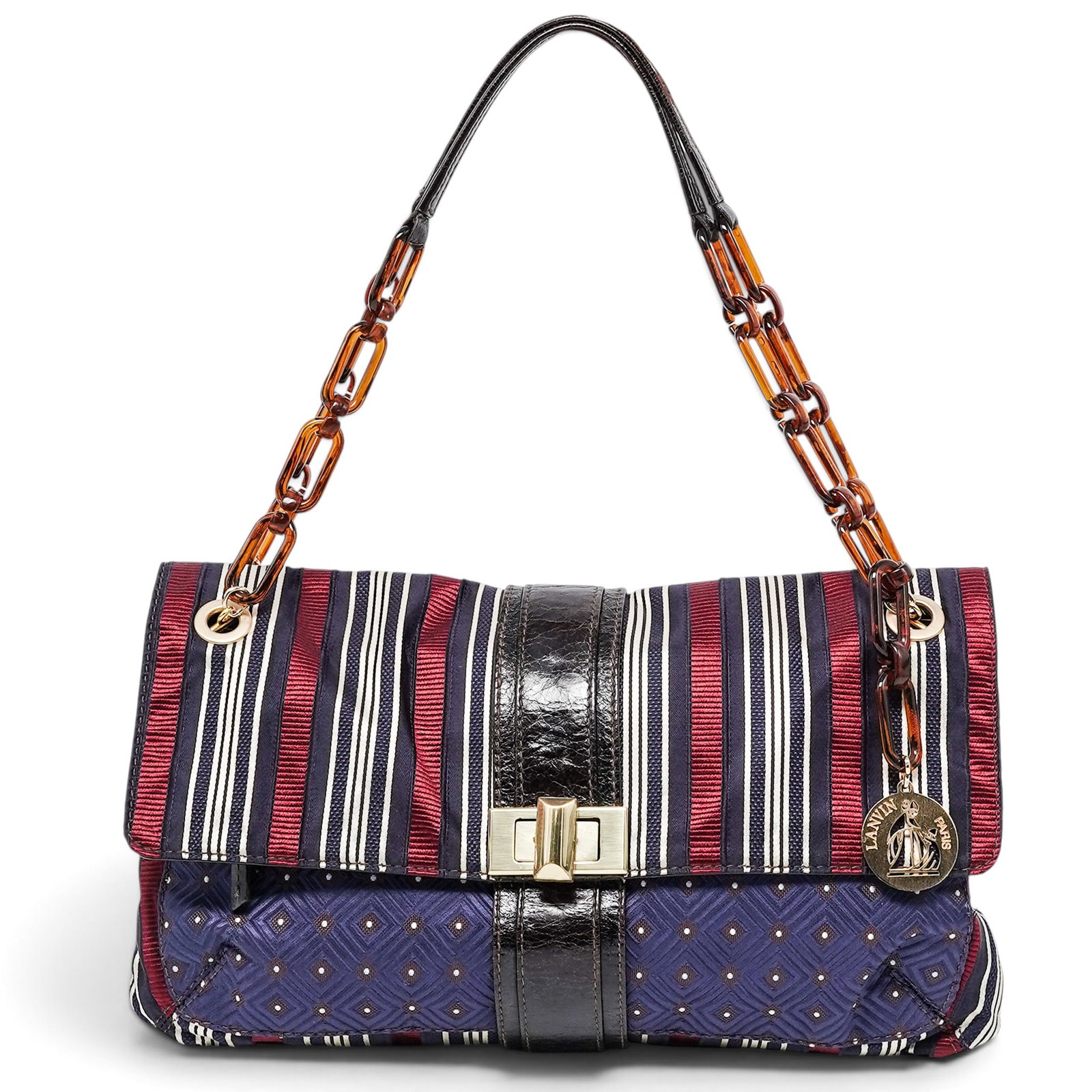 Lanvin "Hero" Printed Fabric Shoulder Bag (1 of 11)