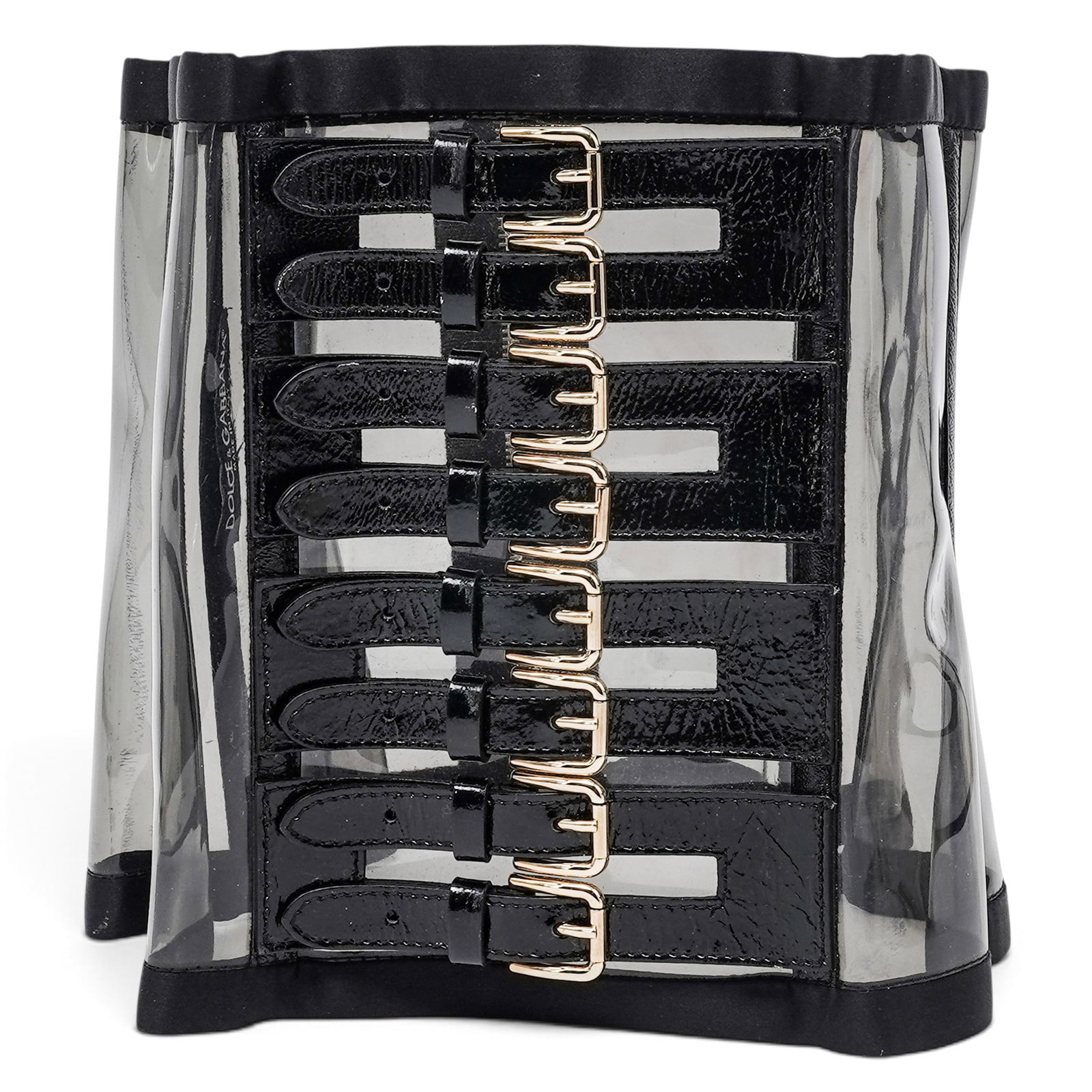 Dolce & Gabbana 2007 Runway Black PVC Corset Belt (1 of 7)