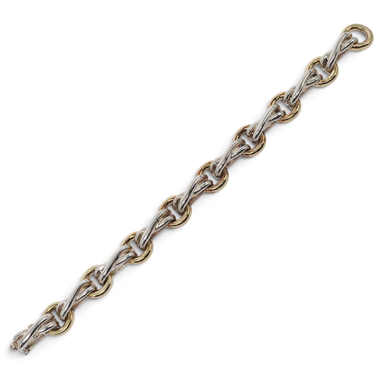 Tiffany & Co. Elsa Peretti .925 & 18K Gold XO Bracelet (1 of 6)