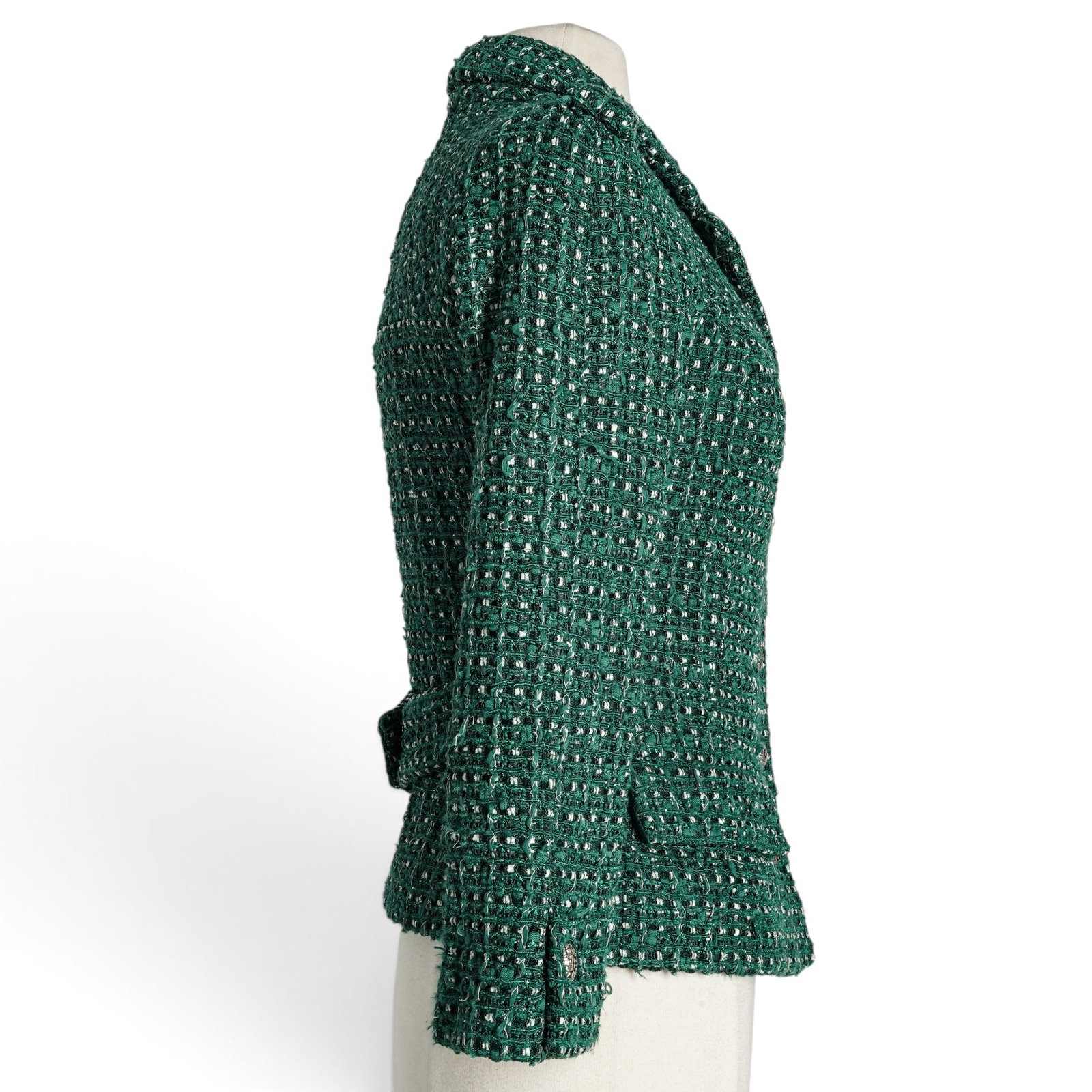 Chanel Green Tweed Jacket - 6