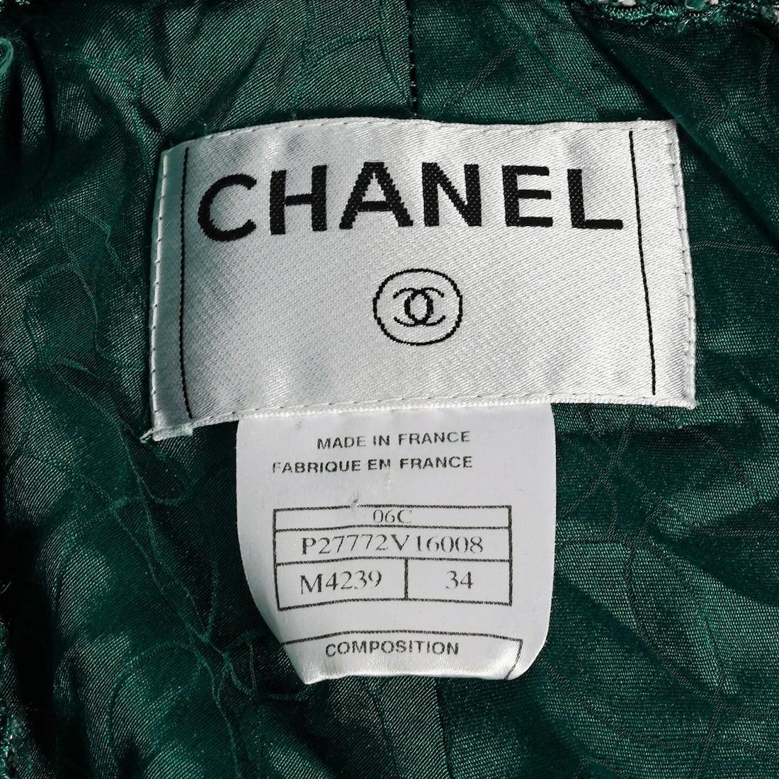 Chanel Green Tweed Jacket - 8