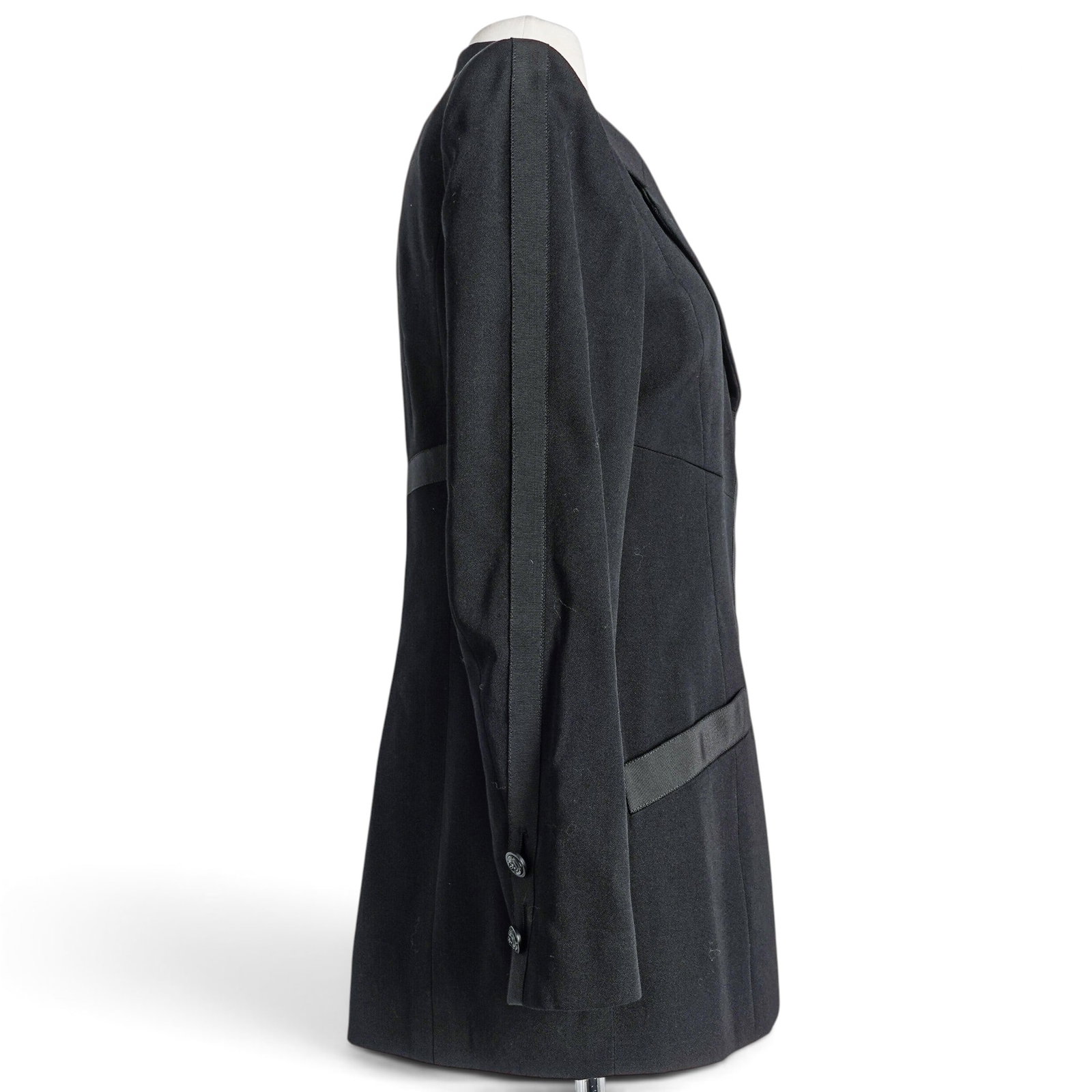 Chanel Black Wool Blazer - 4