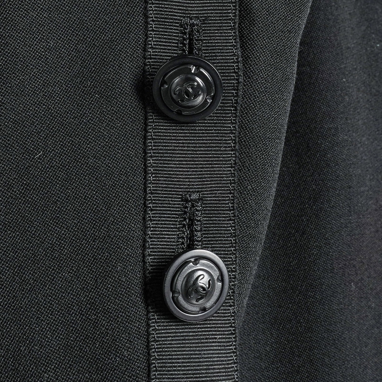 Chanel Black Wool Blazer - 6