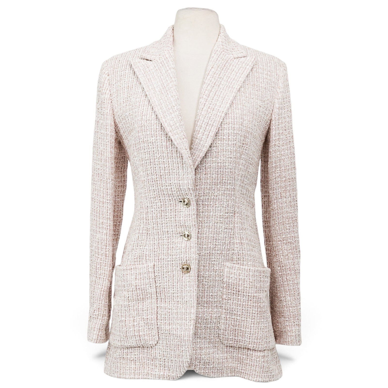 Chanel Pink Tweed Blazer (1 of 9)