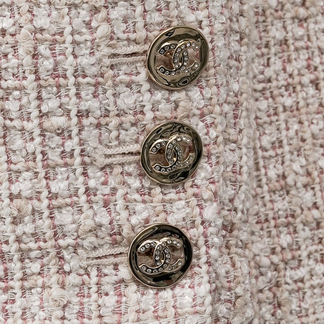 Chanel Pink Tweed Blazer - 5