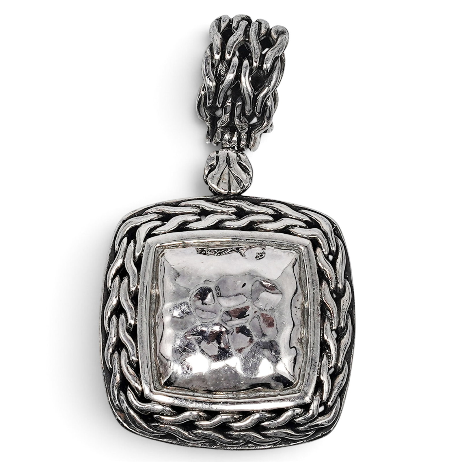John Hardy "Icon Palu" Hammered Sterling Silver Pendan (1 of 4)