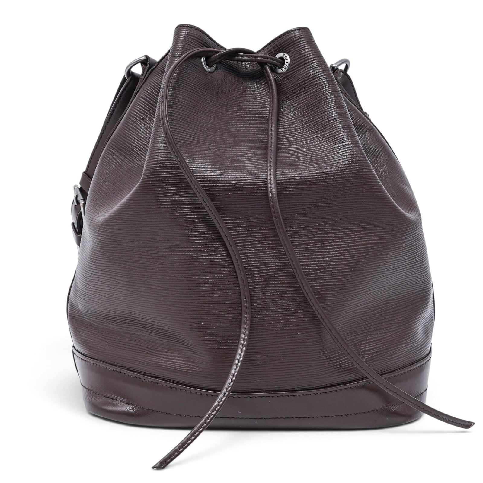 Louis Vuitton "Noe" Moka Brown Epi Leather Bucket Bag (1 of 8)
